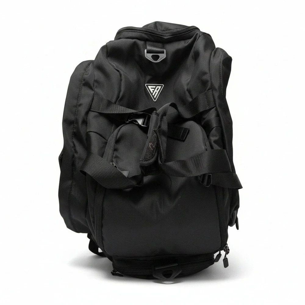 Flag Nor Fail Tactical Backpack Black Gym Travel Gear Bag Multi-Pocket Utility